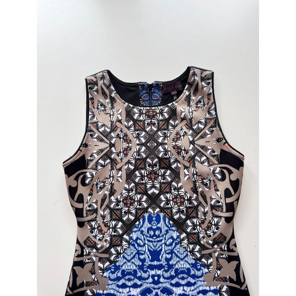 HALE BOB Kaleidoscope Printed Neoprene Sheath Dress, Size S - Picture 7 of 15